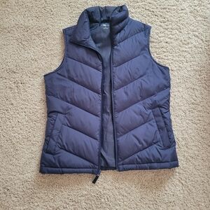 Land's End Women's Navy Puffer Vest